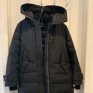 MACKAGE Black Down Parka With Hood - Size M (Hardly Worn) VERY WARM